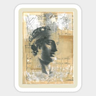 The Diadumenos- Greek sculpture Sticker